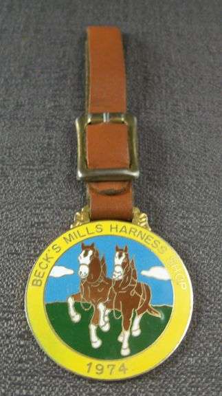 Beck’s Mills Harness  Shop, 1974, ￼ Watch Fob