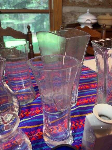 (15) glass vases