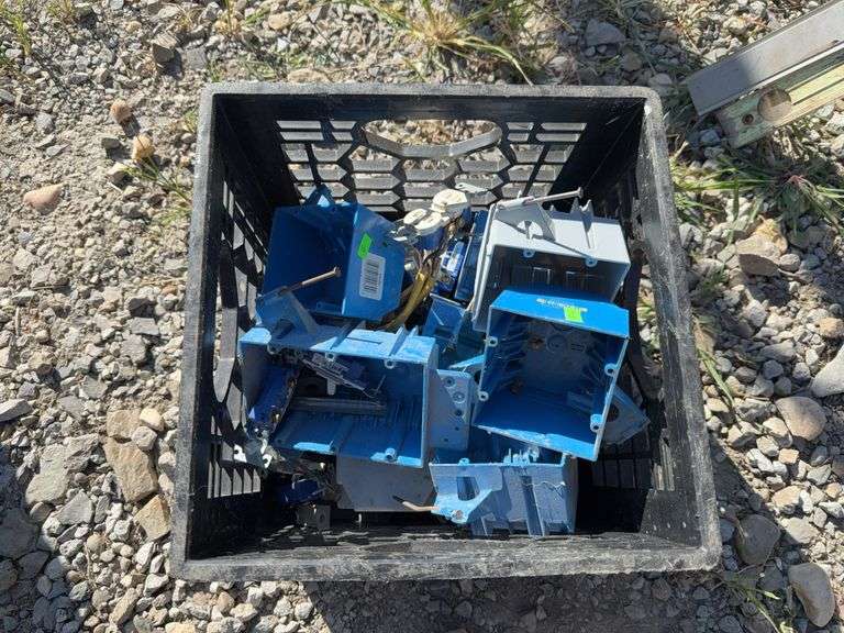 Crate with Electrical Parts