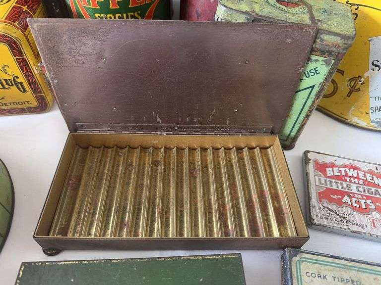 Old Cigar and Tobacco Tins