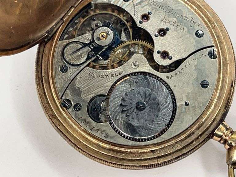 John M. Roberts 15 Jewel Railroad Dispatcher Extra Pocket Watch