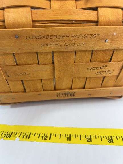 Longaberger Mother’s Day Early Blossoms Basket and Pottery Flower Pots