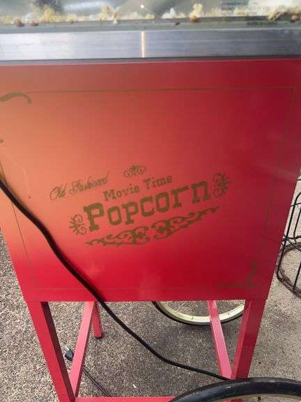 Old Fashioned Movie Time Popcorn Machine