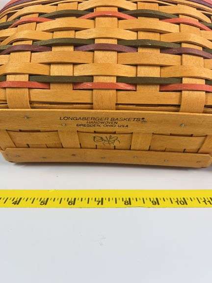 Longaberger Tall Basket, Longaberger Easter Basket, Longaberger 1999 Horizon of Hope Basket