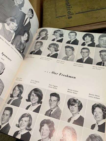 Large Box of Assorted Yearbooks and Books