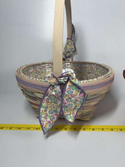 Longaberger Happy Easter Basket, 1999 Longaberger Collectors Club Homestead Basket, Longaberger Smal
