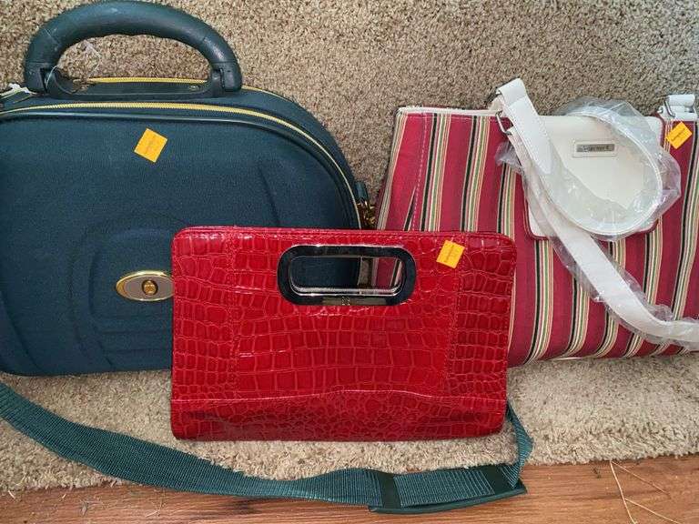 NY&C Faux Leather Handbag, Longaberger Purse, Heavy Duty Bag