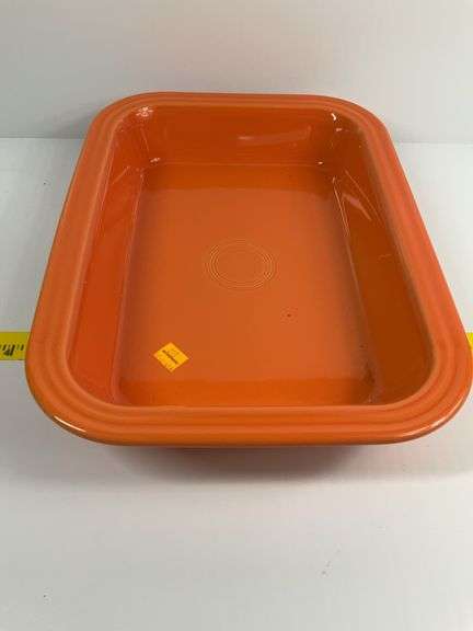 Orange Fiesta Ware Baking Dish