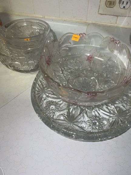 Assortment of Clear Glass Bowls