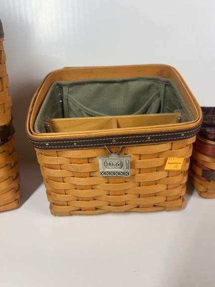 Longaberger Collectors Club Membership Charter Member Basket, Longaberger Father’s Day Caddy Basket,