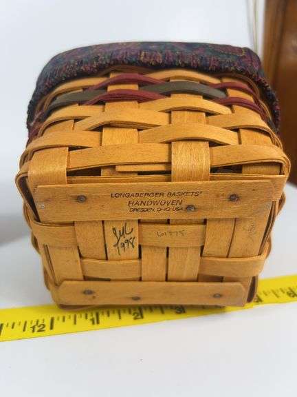 Longaberger Cranberry Basket, Fathers Day Basket, Woven Memories Basket