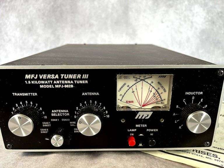 MFJ-962B Versa Tuner III 1.5kW Antenna Tuner with Manual - Kaufman