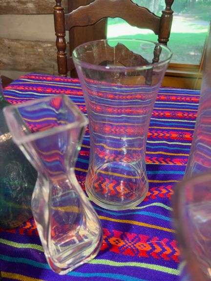 (15) glass vases