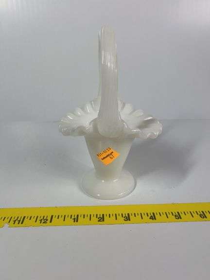 Fenton Milk Glass Basket