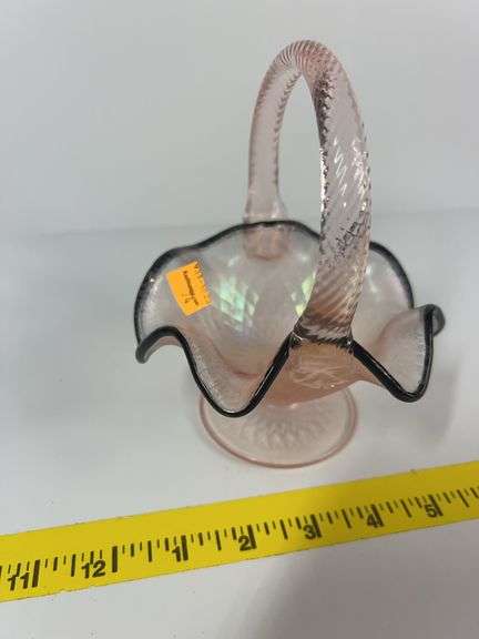 Fenton Pink Basket