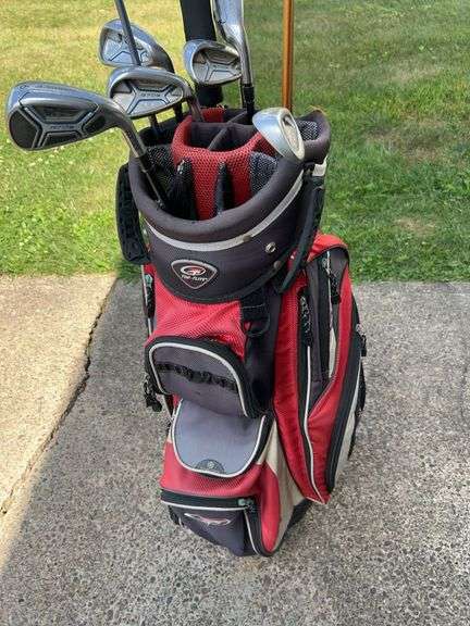Top Flight Golf Bag and Clubs