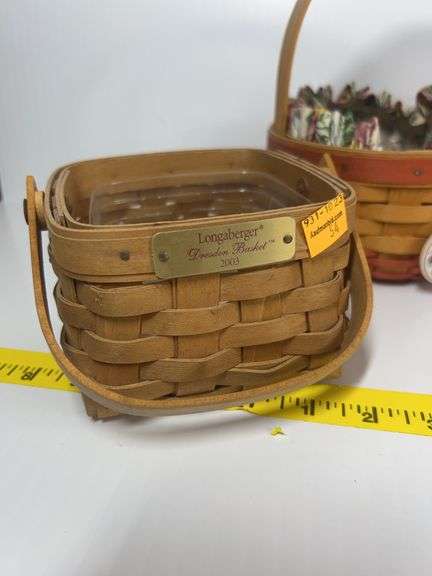 Longaberger Inaugural Basket, Wall Hanging Basket, Dresden Basket, Herb Baskets