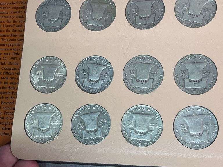 1948-1964 Franklin Silver Half Complete Set