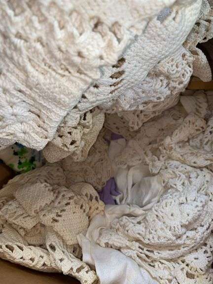 Box of Lace Linens