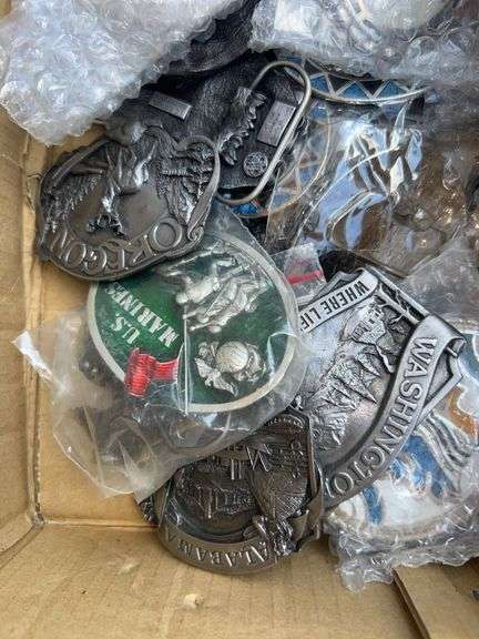 Large Assortment of Belt Buckles
