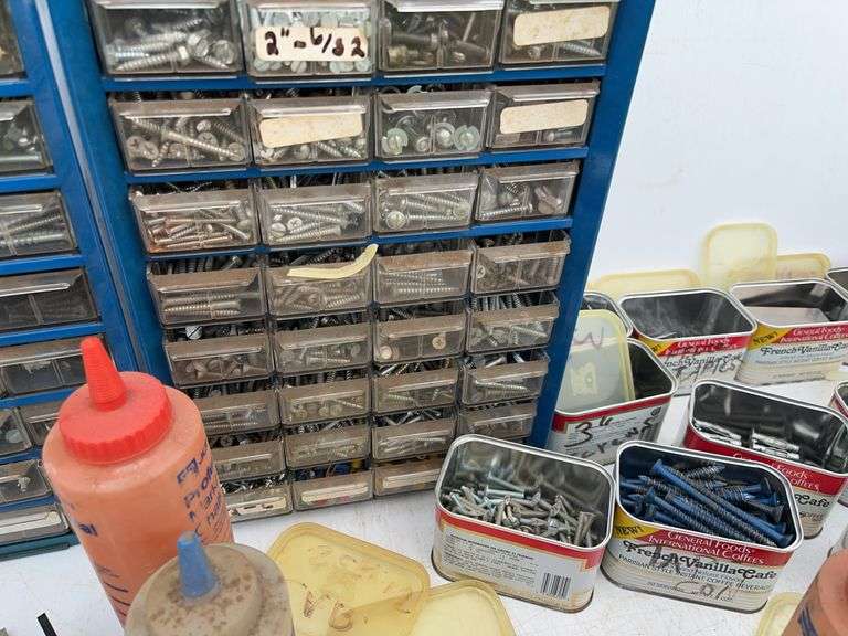 Organizers with Screws, Pipe Wrenches, Etc.