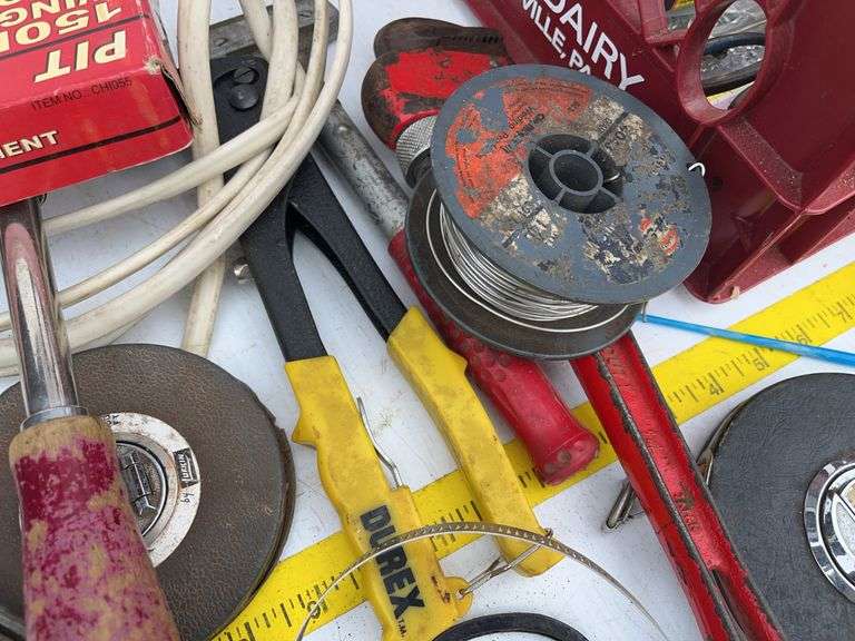 Crate with Variety of Tools