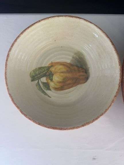 Williams Sonoma Dishware. (6) Bowls, (2) Serving Dishes, and Small Bowl