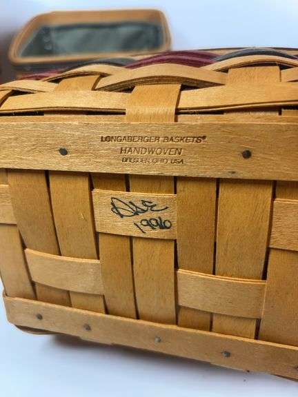 Longaberger Collectors Club Membership Charter Member Basket, Longaberger Father’s Day Caddy Basket,