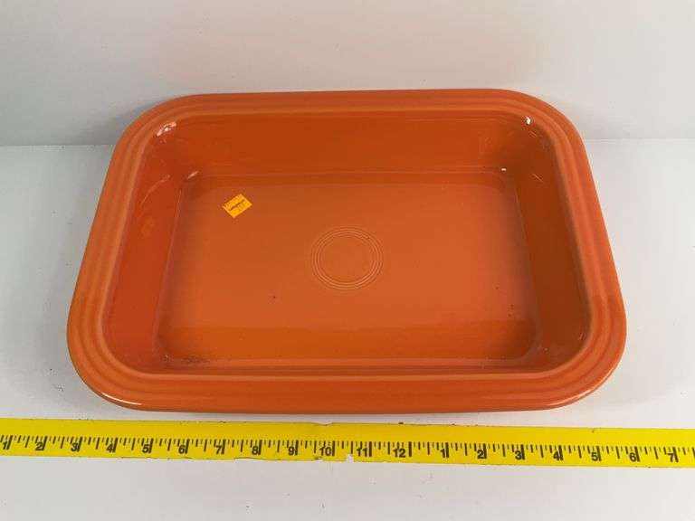 Orange Fiesta Ware Baking Dish
