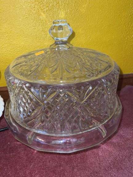 (4) Glass Cake Stands/Platters
