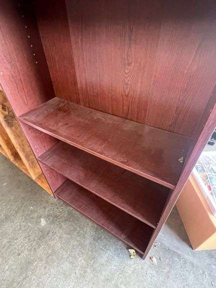 Unmarked Wooden Bookshelf