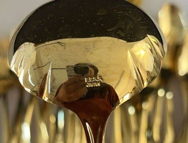 (8) Lenox Cups w/ (8) Plates, (4) Napkin Rings, (12) Knives, (12) Lg. Forks, (12) Sm Forks, (12) Lg 