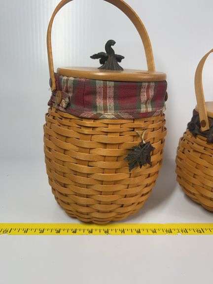 2 Longaberger Fall Fields Baskets