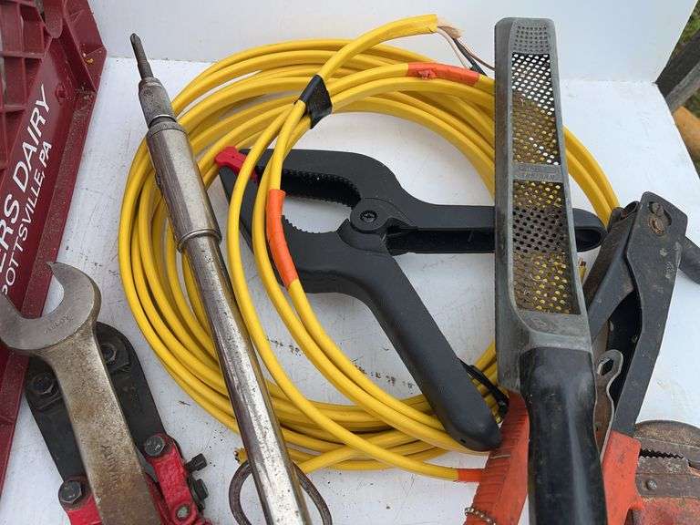Crate with Variety of Tools