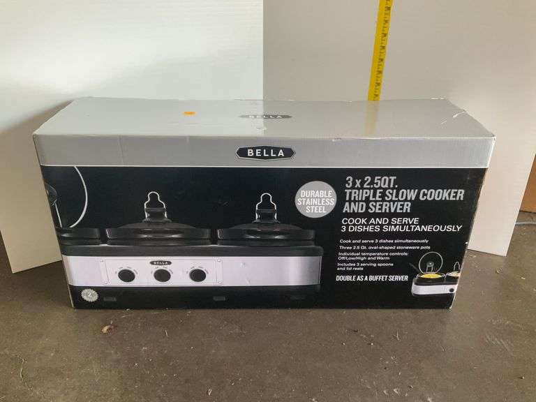 Bella Triple Slow Cooker and Server