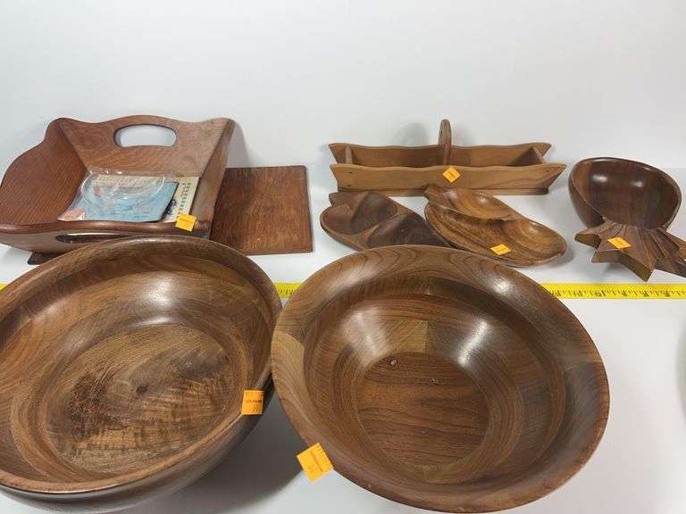 Assortment of Wooden Dishes