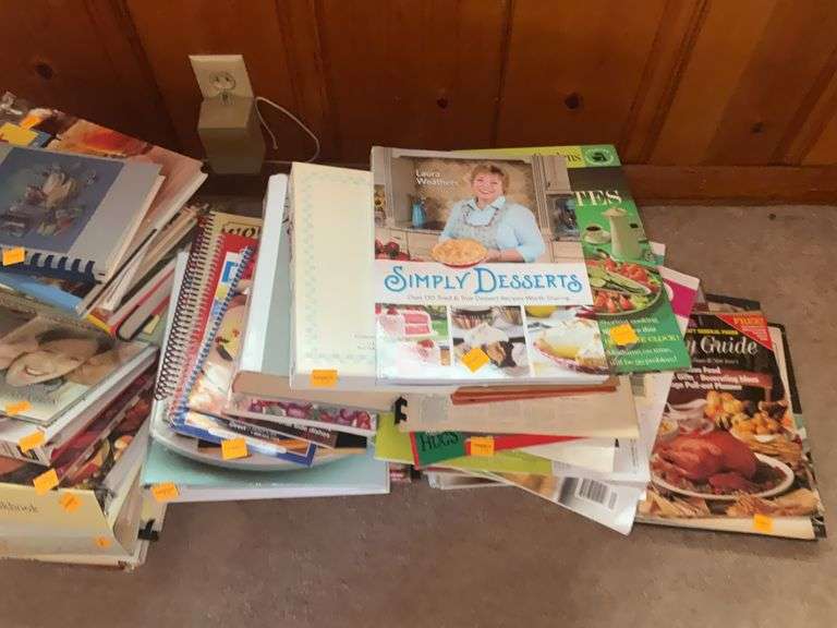 Assortment of Cookbooks, Magazines, and Recipe Books