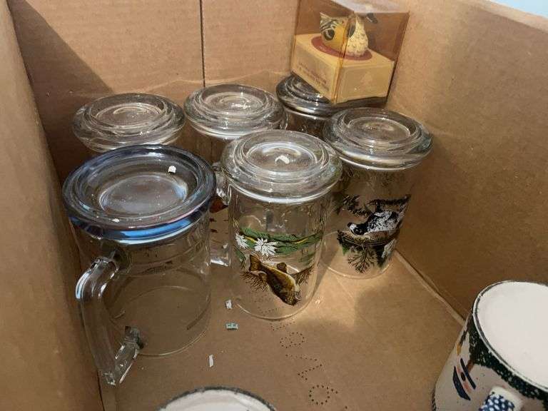 Glasses, Mugs, Hen on a Nest, Duck Decorations