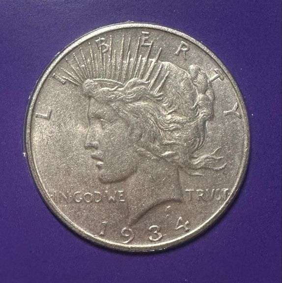 Lot of Two (2) Peace Silver Dollars with Commemorative Cards & Stamps