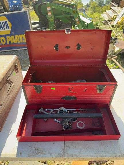 Red Tool Box with contents