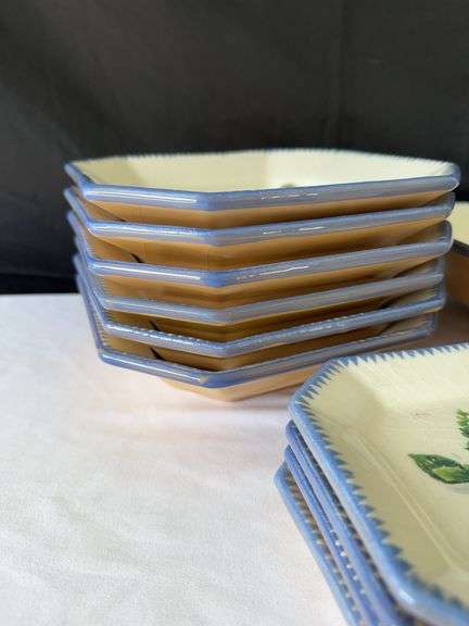 Sardinia Williams Sonoma Dishes *Includes (6) Lg Bowls, (4) Sm Plates, and Lg Serving Dish