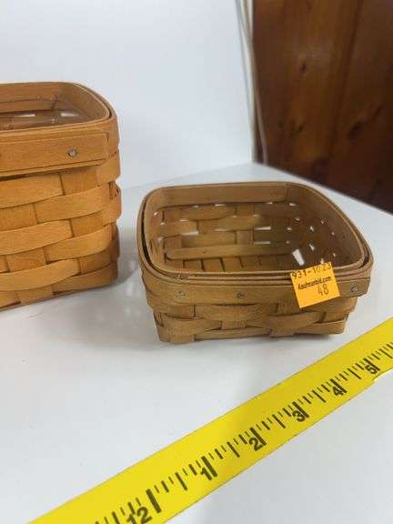 Longaberger Collectors Club Membership Charter Member Basket, Longaberger Father’s Day Caddy Basket,