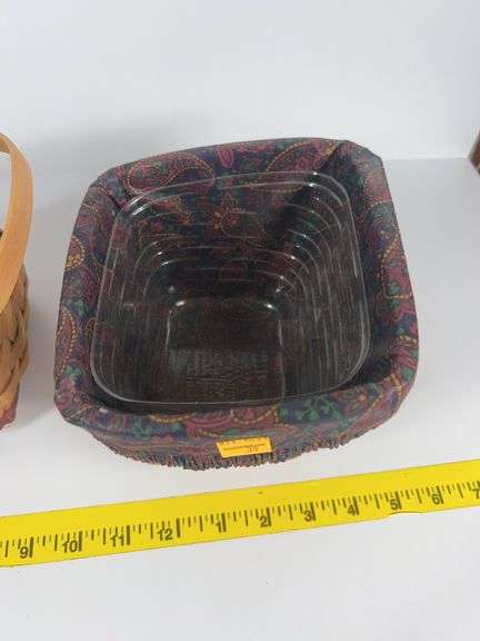 Longaberger Cranberry Basket, Fathers Day Basket, Woven Memories Basket
