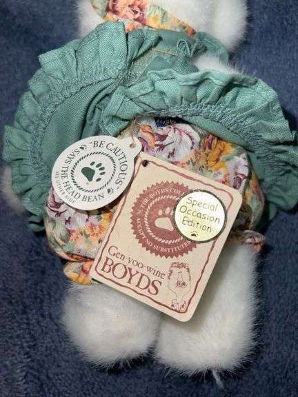 Longaberger Collectors Club 2003 Boyd Bear, Small Plush Rabbit, #1 Grandma Special Edition Boyd Bear
