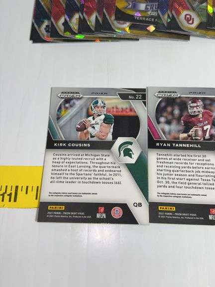 Assortment of Prizm Football Trading Cards