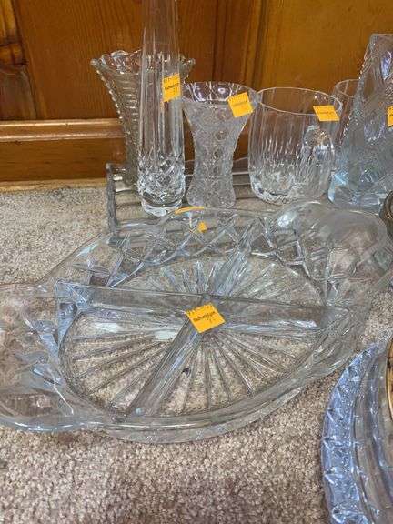 Assortment of Clear Glassware