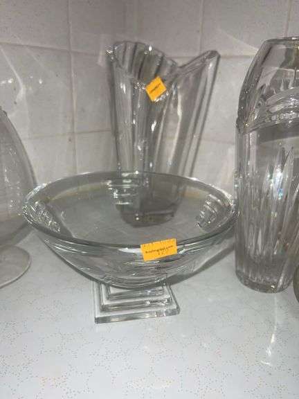 Assortment of Clear Glassware