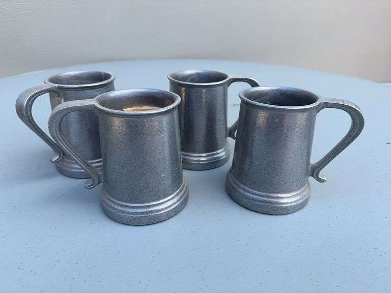 (4) Wilton Ale Noggin Cups