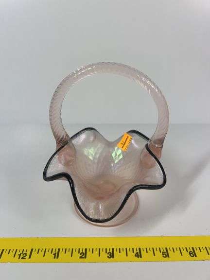 Fenton Pink Basket