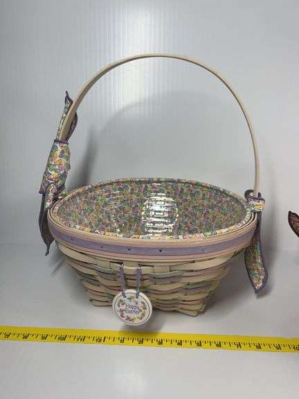 Longaberger Happy Easter Basket, 1999 Longaberger Collectors Club Homestead Basket, Longaberger Smal